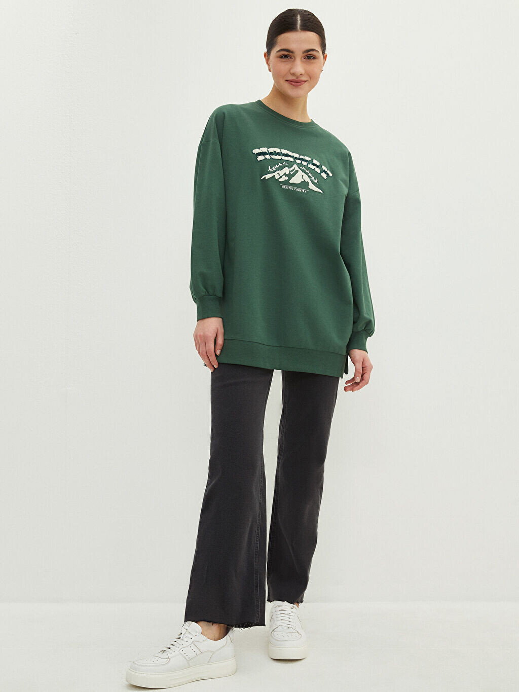 

Широкие женские джинсы Rodeo с карманами и карманами скинни LCW Modest