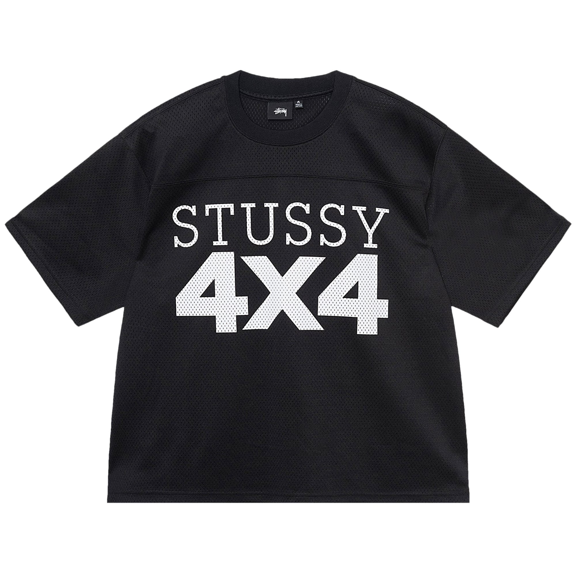 Сетчатая футбольная майка Stussy 4X4, черная