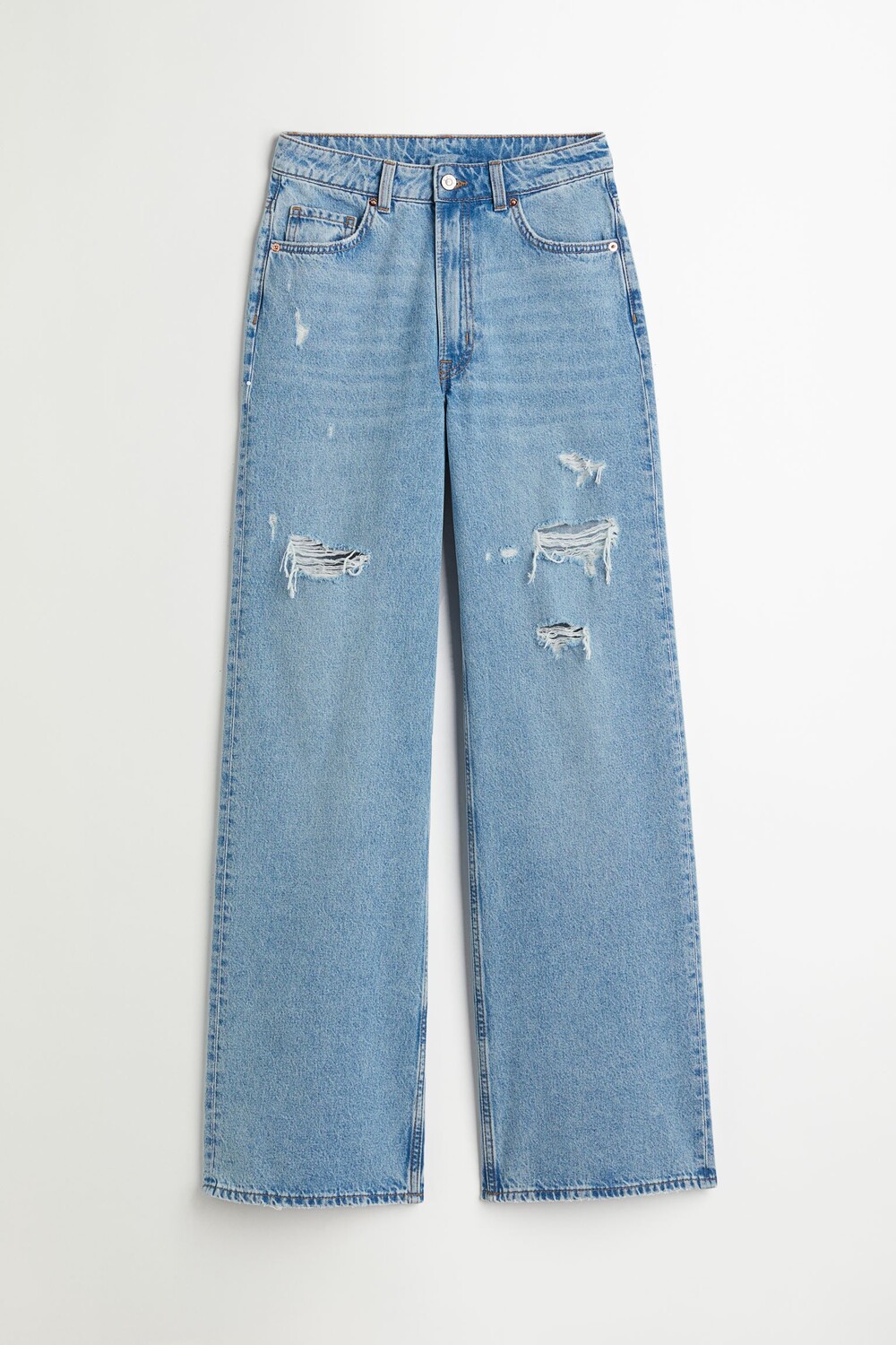 

Джинсы H&M Wide High, светло-синий