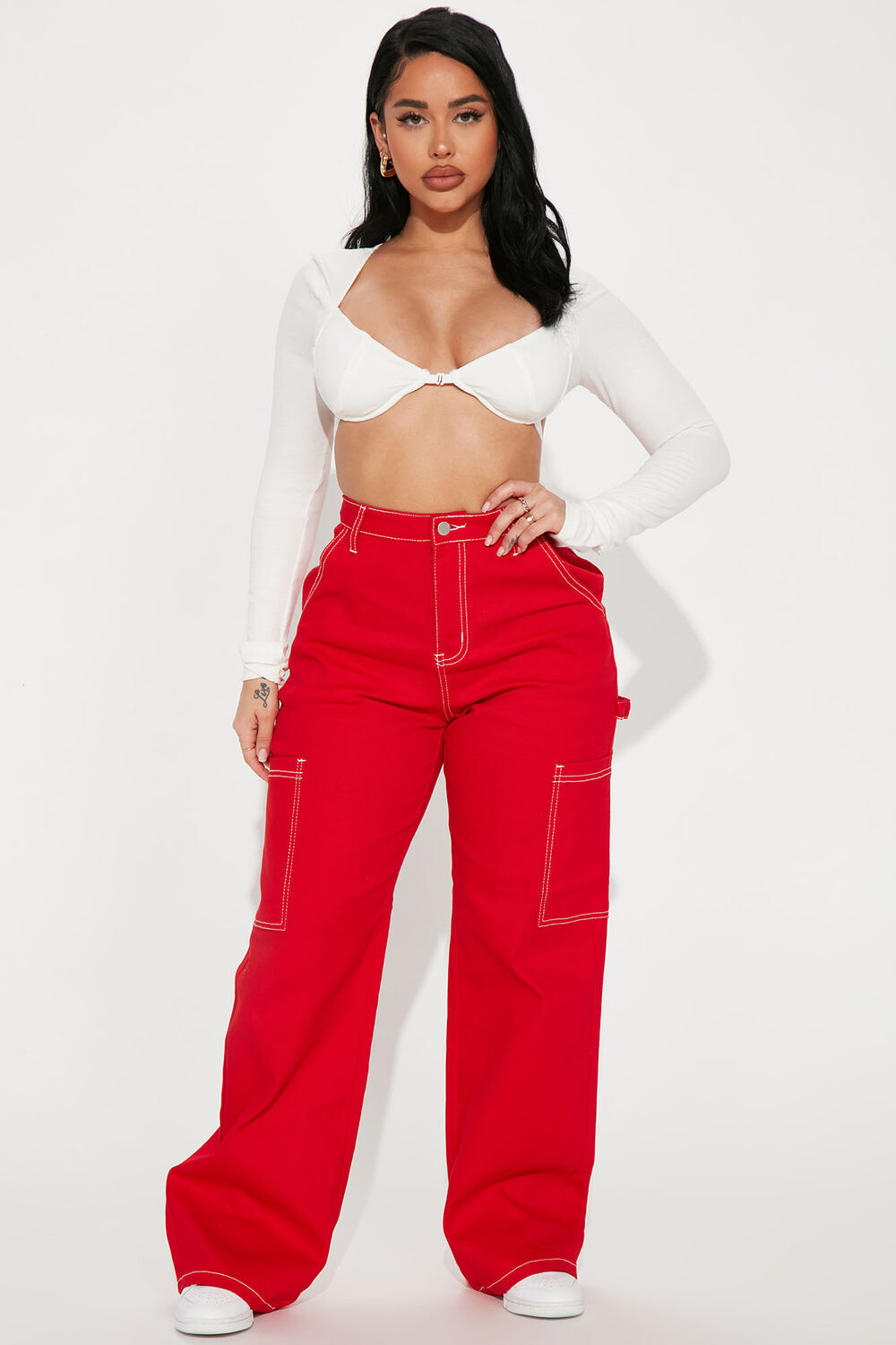 

Брюки карго Fashion Nova RJH9138, красный