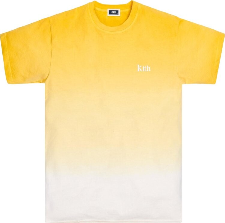 

Футболка Kith Dip Dye Tee 'Yellow', желтый