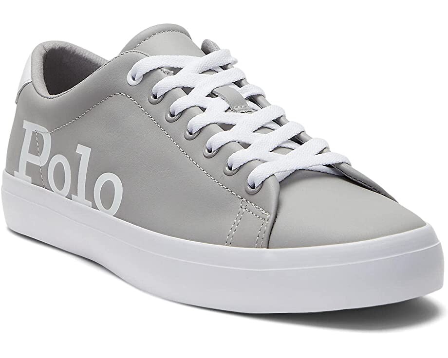 

Кроссовки Longwood Sneaker Polo Ralph Lauren, мягкая серо-белая футболка-поло