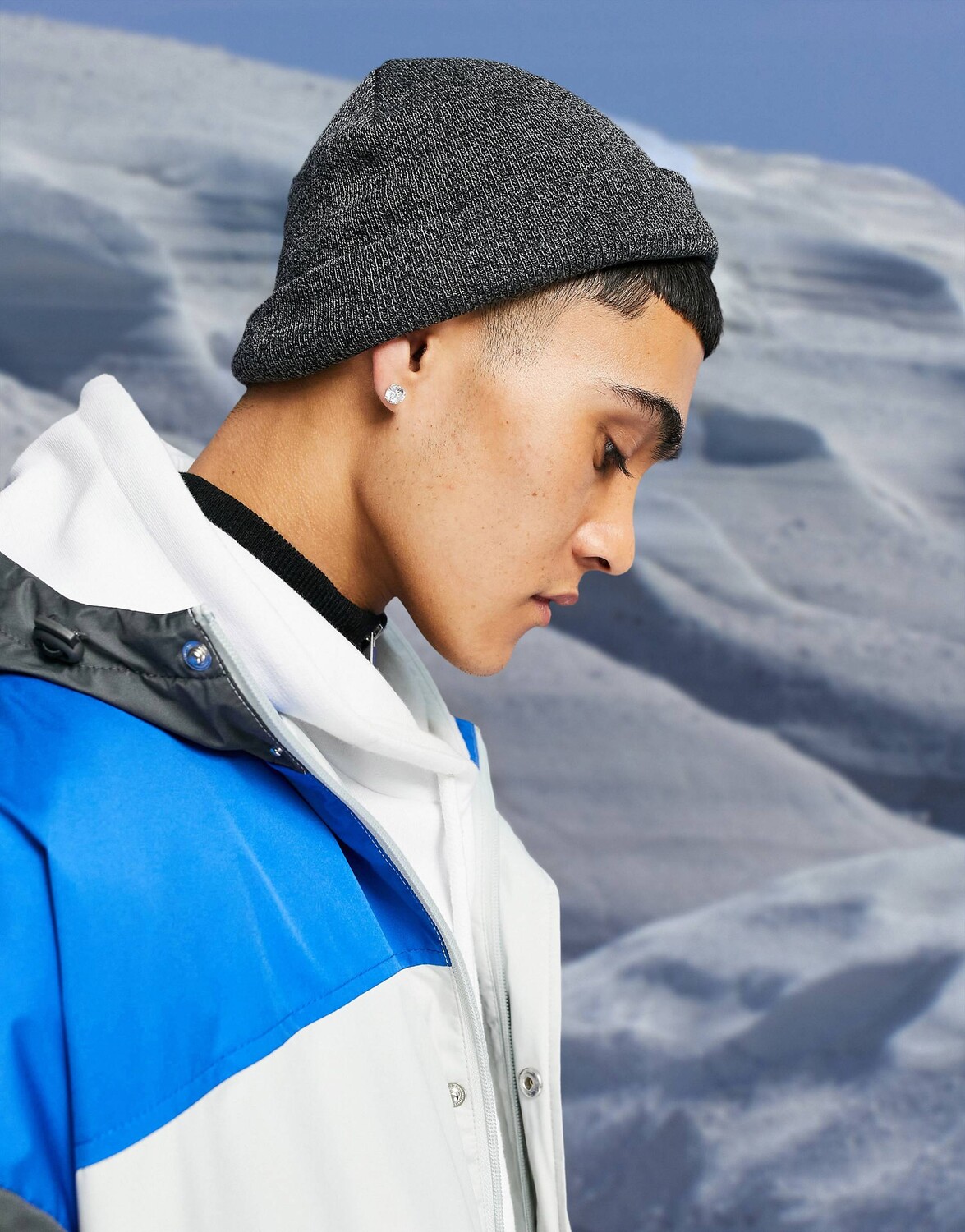 

Черная шапка-бини в стиле рыбака ASOS DESIGN