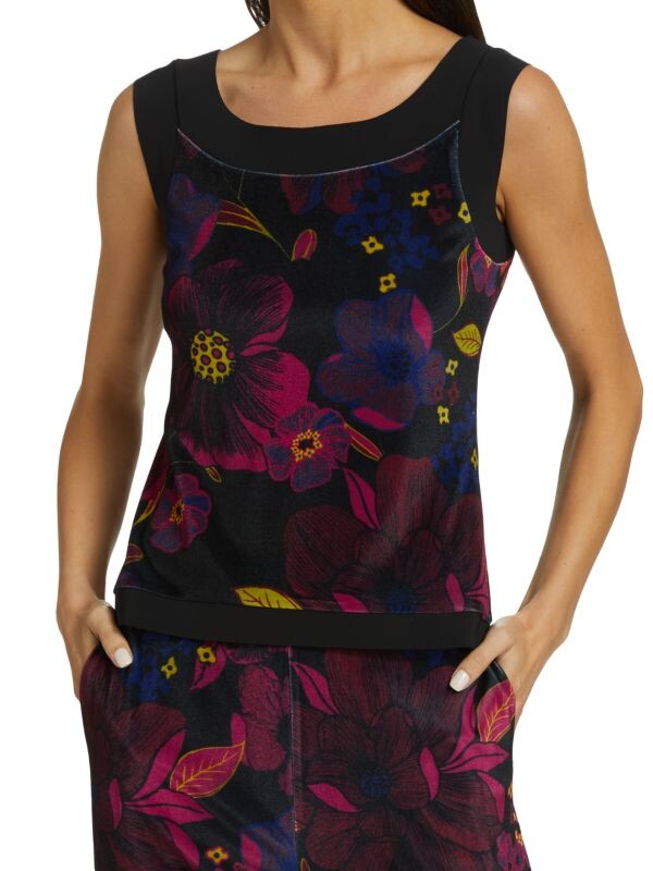 

Бархатная майка kila Chiara Boni La Petite Robe Black multicolor