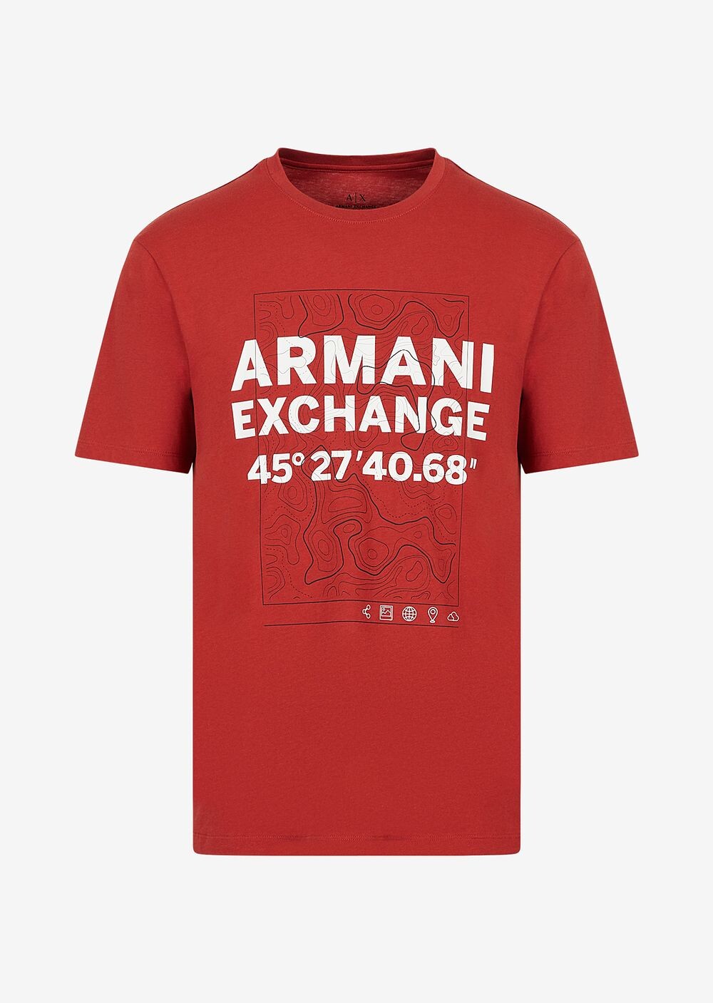 

Футболка стандартного кроя Armani Exchange, красный