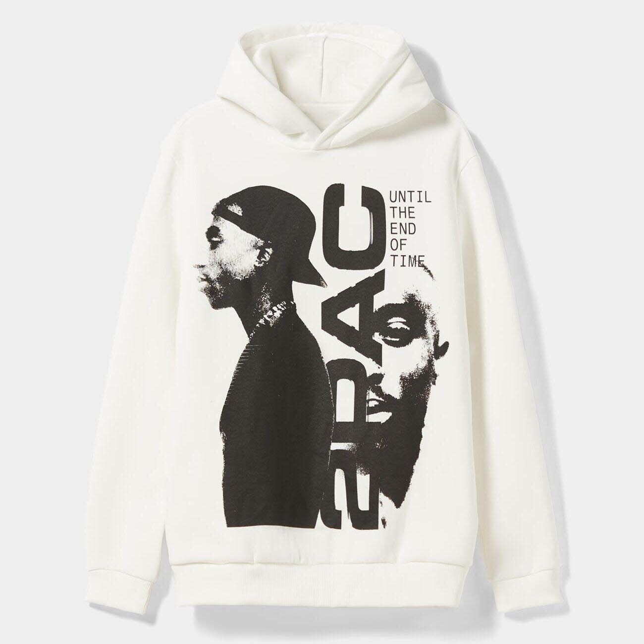 

Худи Bershka Tupac, белый