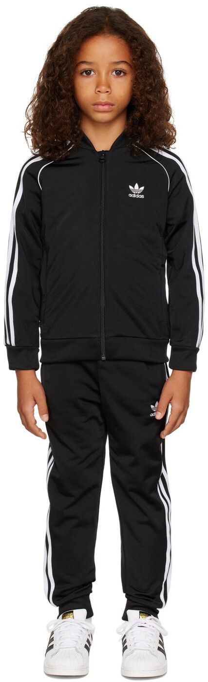 

Детский спортивный костюм Adicolor SST Little Kids, черно-белый adidas Kids, Черный