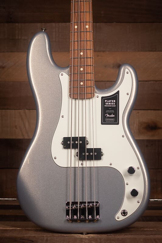 

Fender Player Precision Bass, Pau Ferro FB, серебристый Player Precision Bass