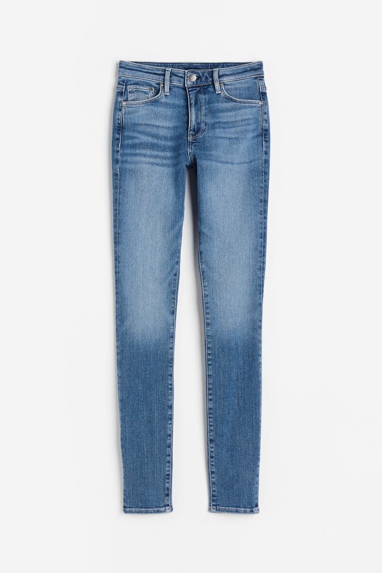 

Облегающие джинсы скинни H&M, синий деним