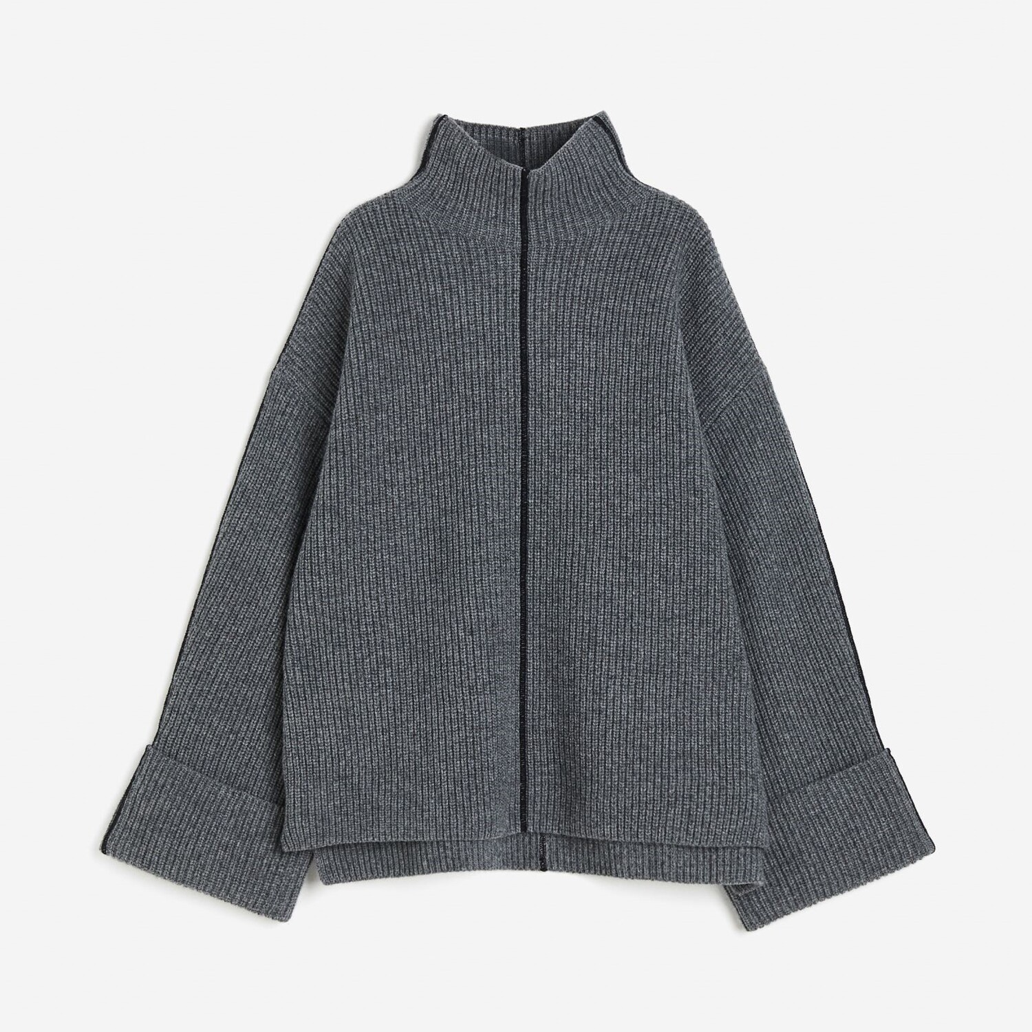 

Свитер H&M Oversized Wool, серый