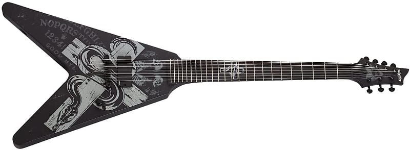 

Schecter Chris Howorth V-7 Snake Cross - Атласно-черный Schecter Chris Howorth V-7 Snake Cross - Satin Black