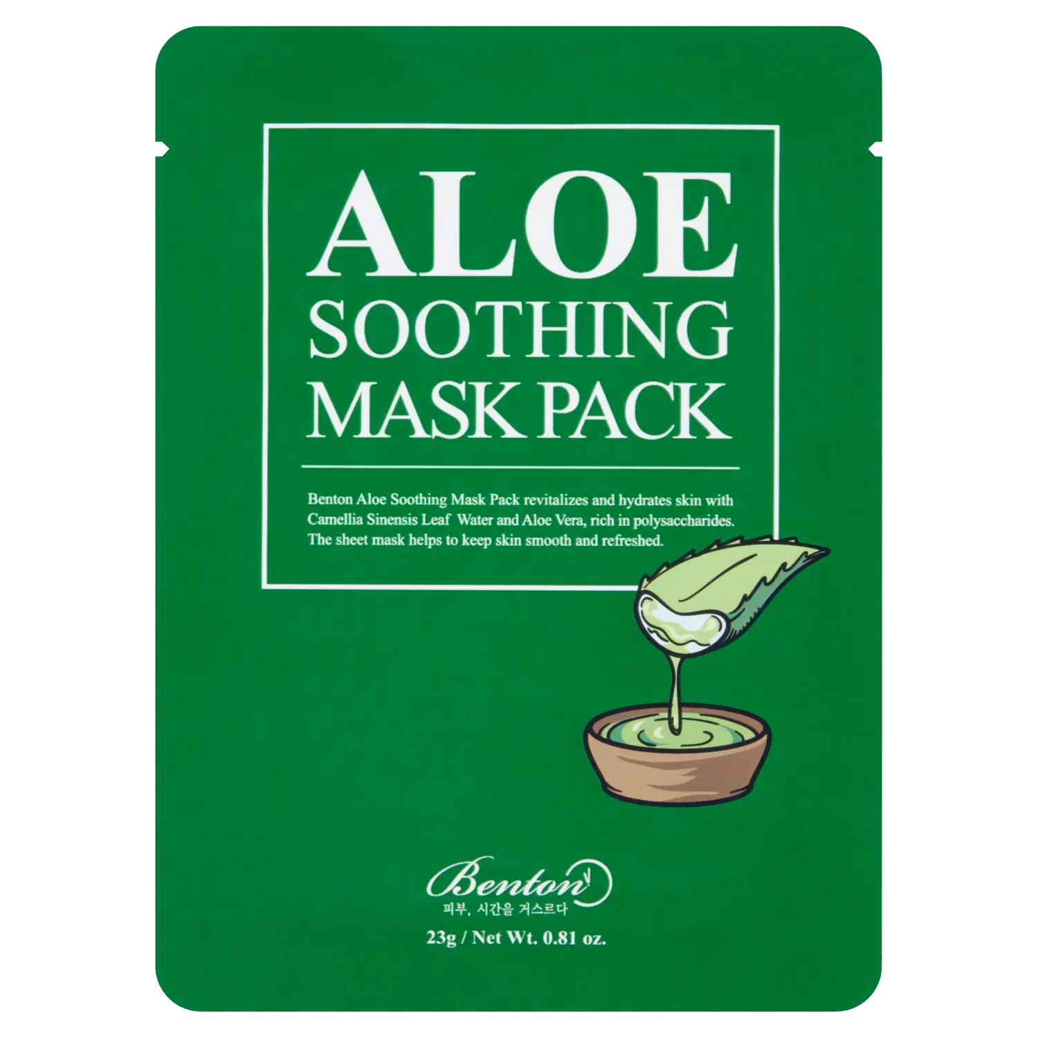 

Benton Aloe увлажняющая маска для лица, 23 г