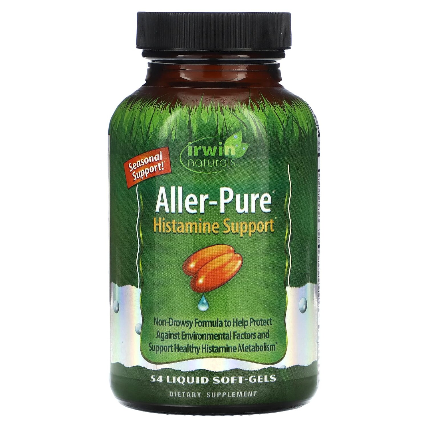 

Aller-Pure, поддержка гистамина`` 54 желатиновых капсулы, Irwin Naturals