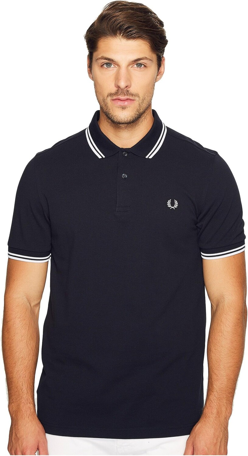 

Рубашка-поло Twin Tipped Shirt Fred Perry, цвет Navy/White/White
