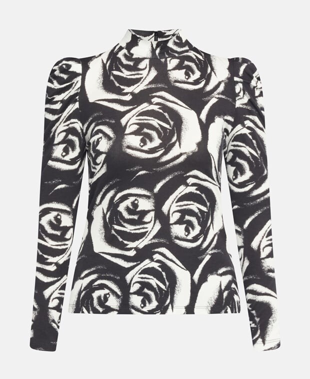 

Топ с длинными рукавами Diane von Furstenberg, черный