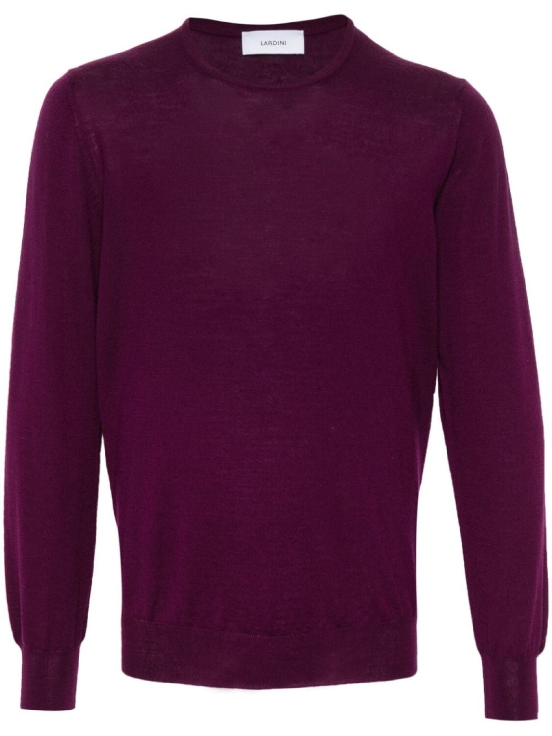 

Lardini шерстяной джемпер с круглым вырезом, фиолетовый