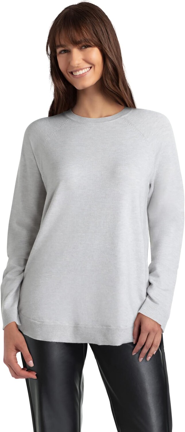 

Толстовка H Halston Long Sleeve Raglan Crew Neck Sweater, цвет Heather Opal