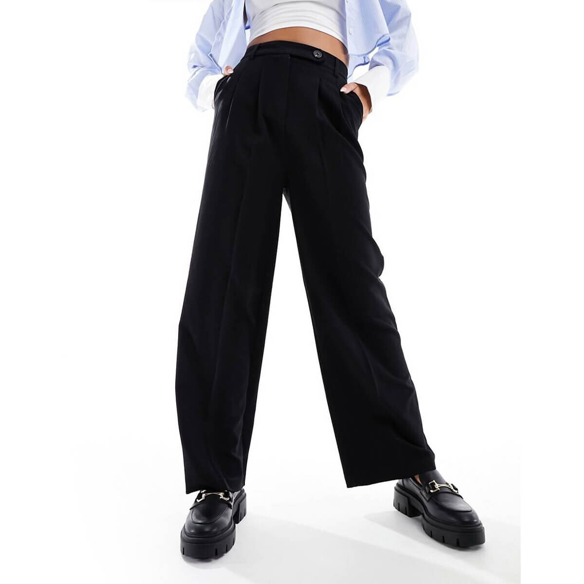 

Брюки New Look Wide Leg, черный