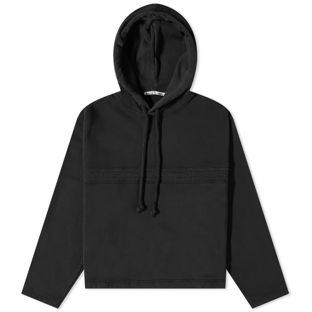 

Толстовка Acne Studios Farmy Chain Rib Hoody, Черный