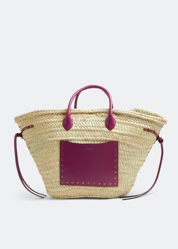 

Сумка-тоут ISABEL MARANT Cadix straw tote bag, бежевый