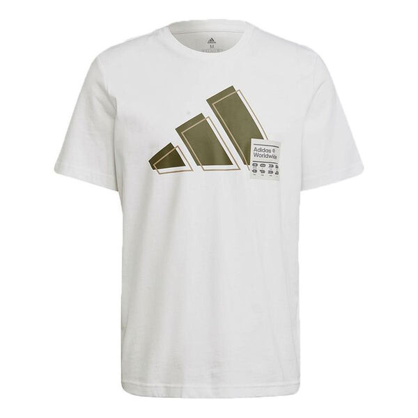 

Футболка Adidas 3bar Logo Tee Logo Printing Sports Short Sleeve White, Белый