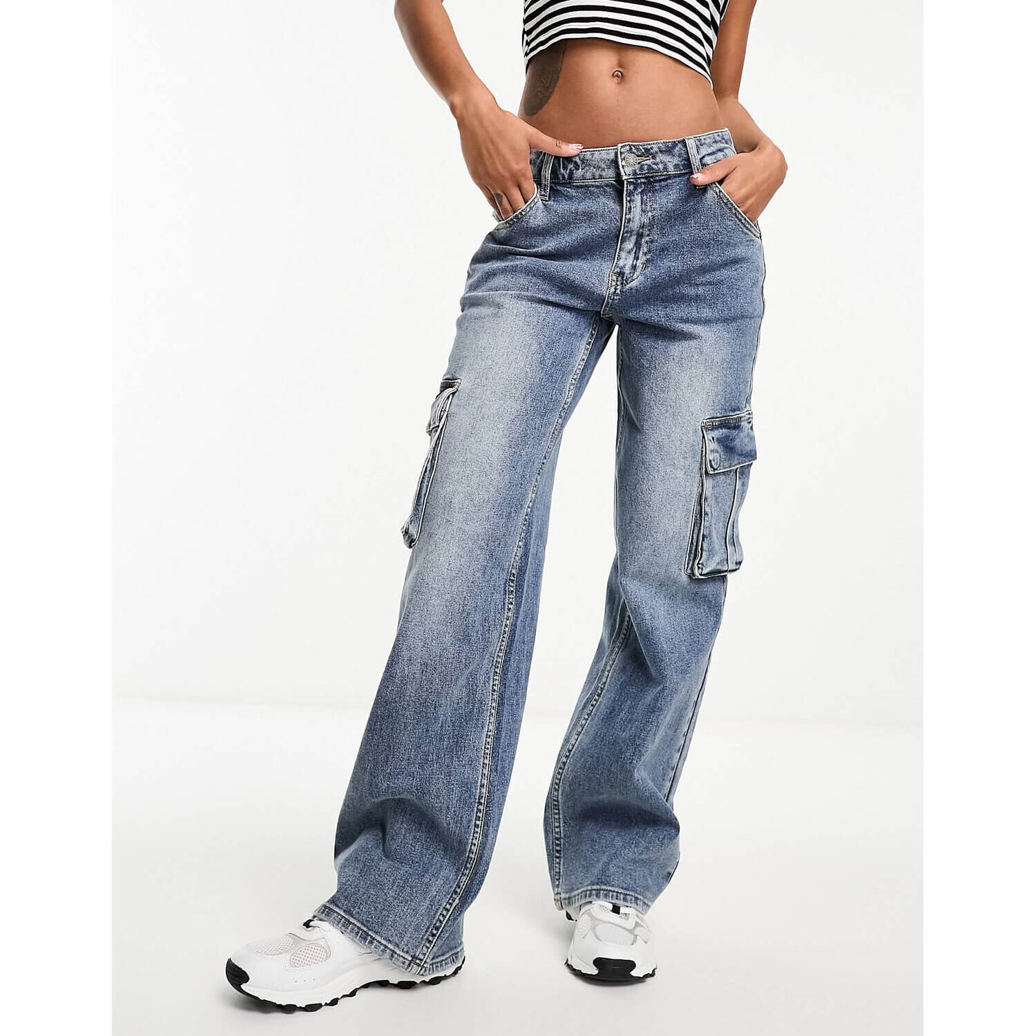 

Джинсы Guess Originals Co-Ord Cargo, синий