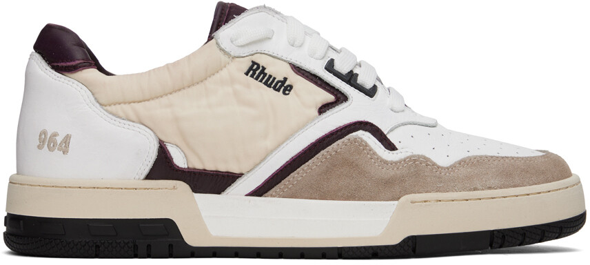 

Бело-бежевые гоночные кроссовки Rhude