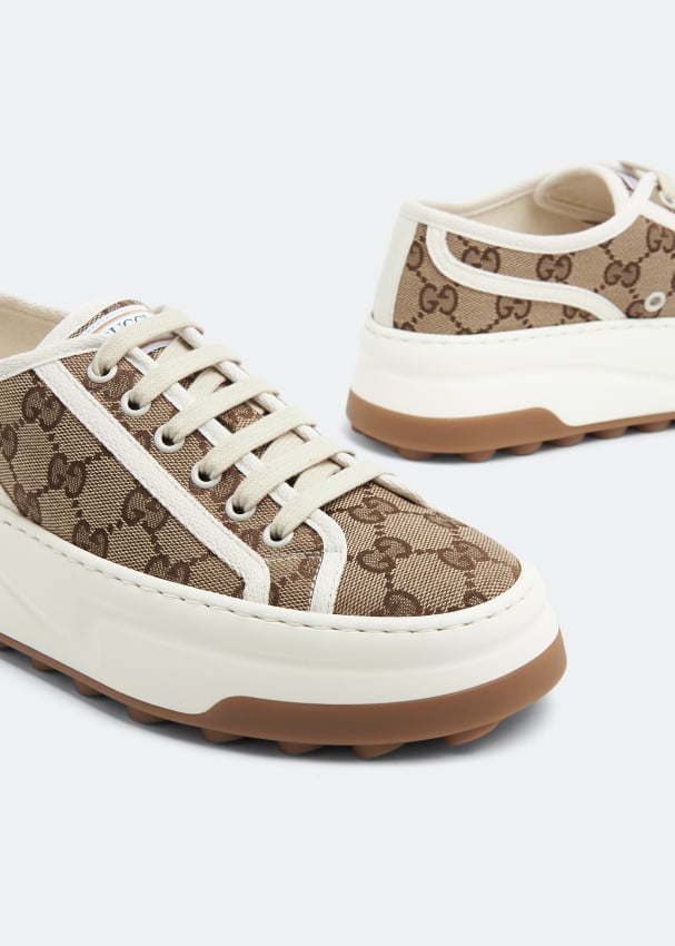 Gucci platform hot sale tennis shoes