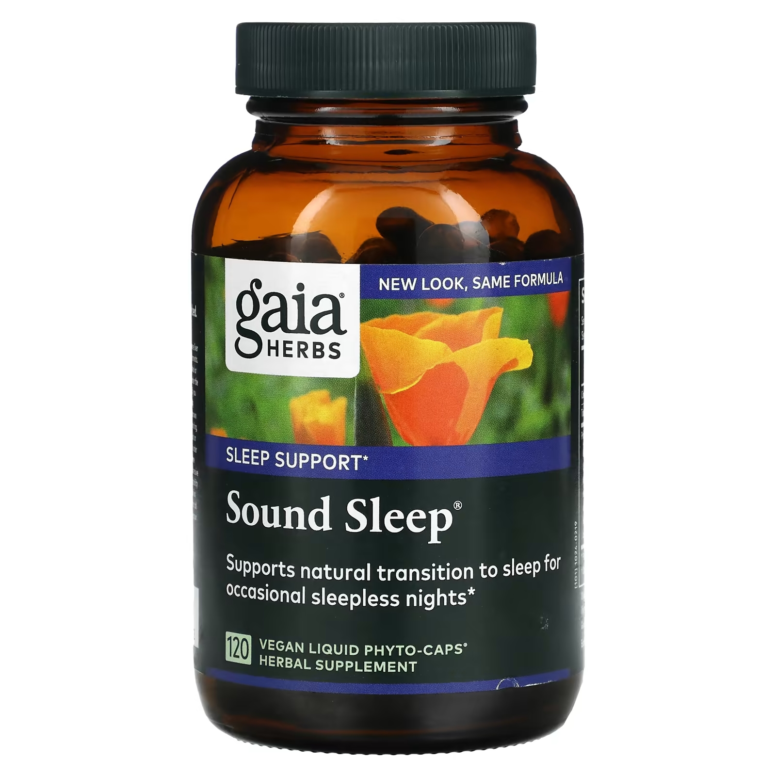 Gaia Herbs Sound Sleep средство для здорового сна, 120 веганских капсул фотографии