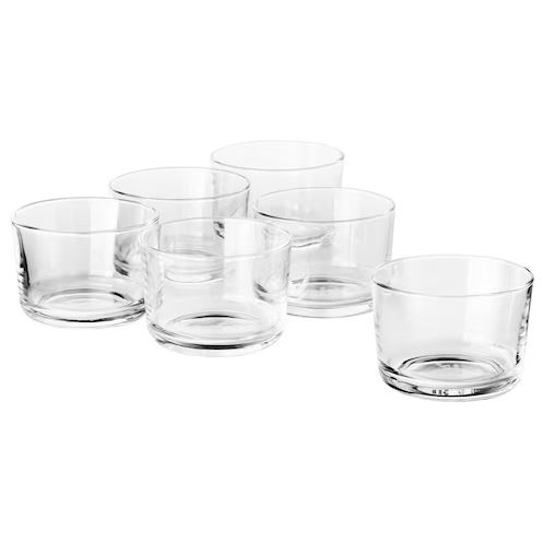 Набор стаканов 6 штук 180 мл Ikea, прозрачный цена и фото