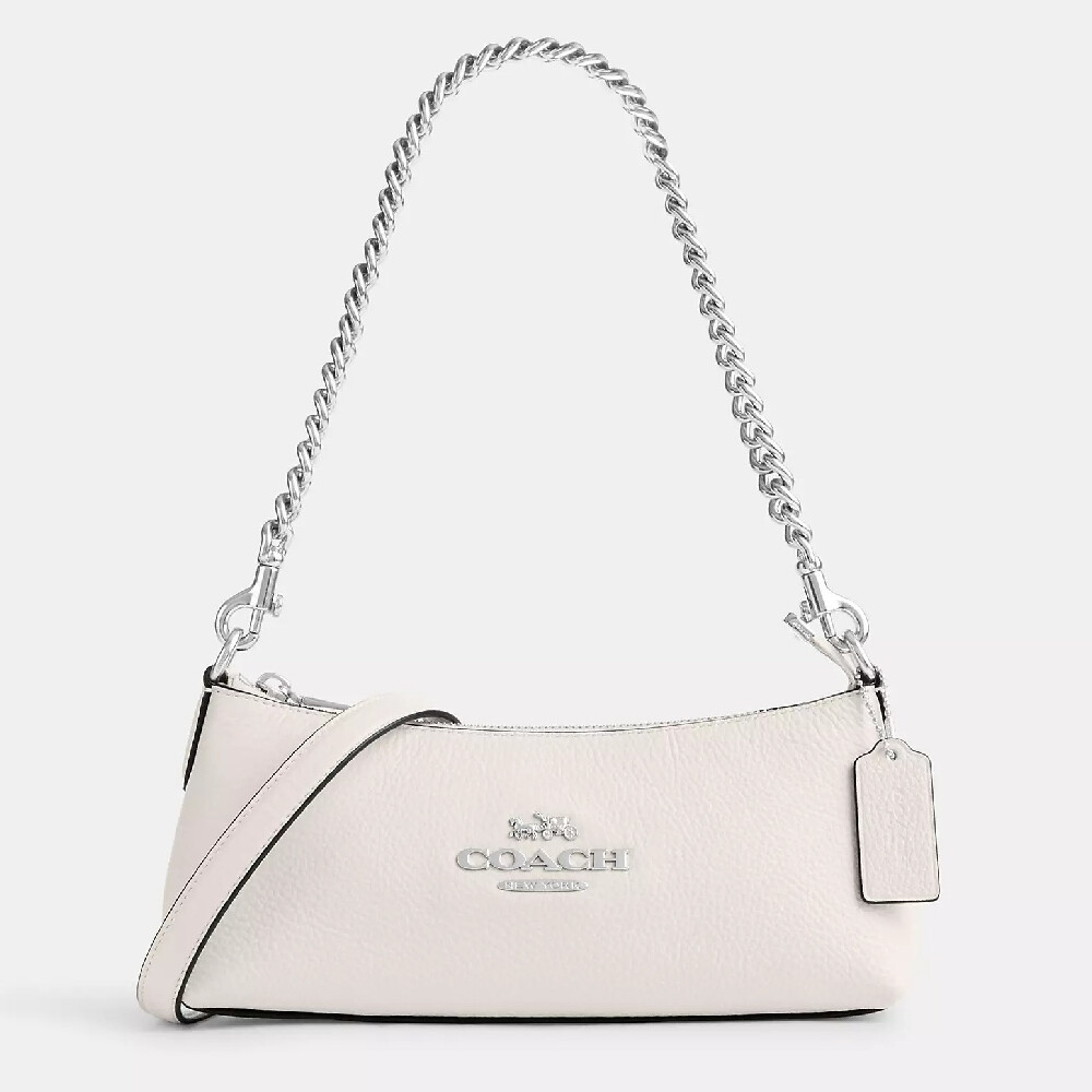 

Сумка Coach Outlet Calf Leather Small Shoulder Handbag, светло-бежевый