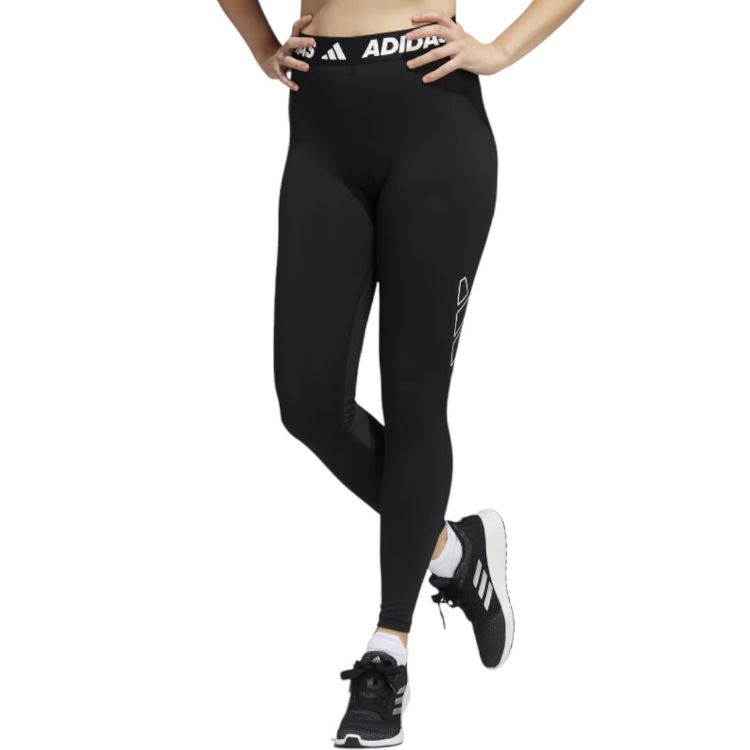 

Тайтсы Adidas Techfit Logo Graphic Long, черный