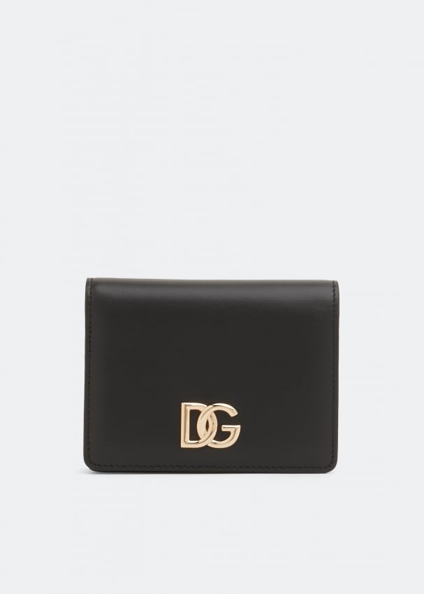 Кошелек DOLCE&GABBANA Logo leather bi-fold wallet, черный кошелек funko lf marvel logo red bi fold wallet mvwa0108