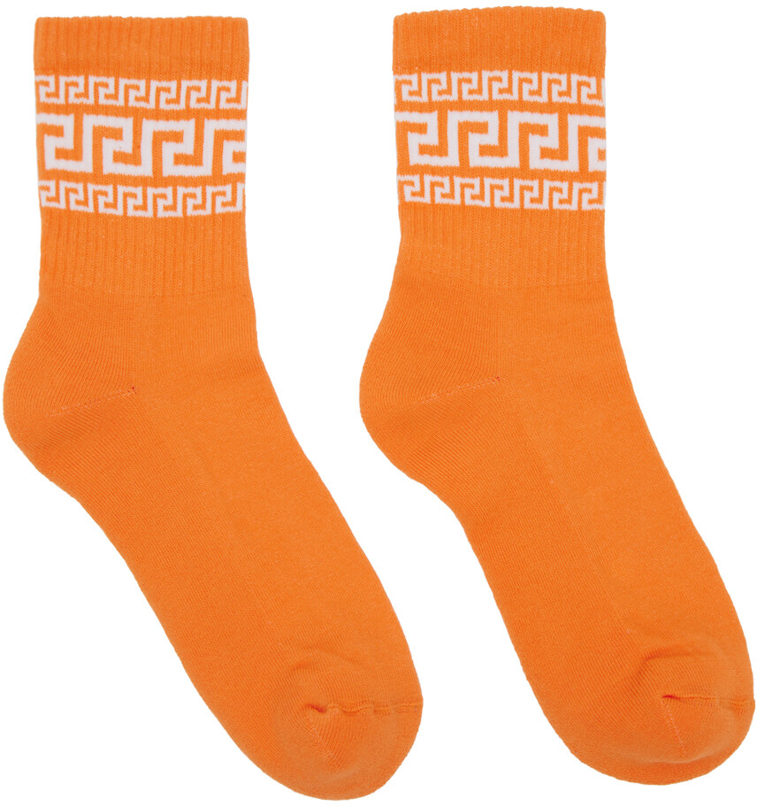 

Оранжевые спортивные носки Greca Versace