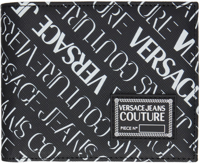 

Черный кошелек с логотипом Versace Jeans Couture