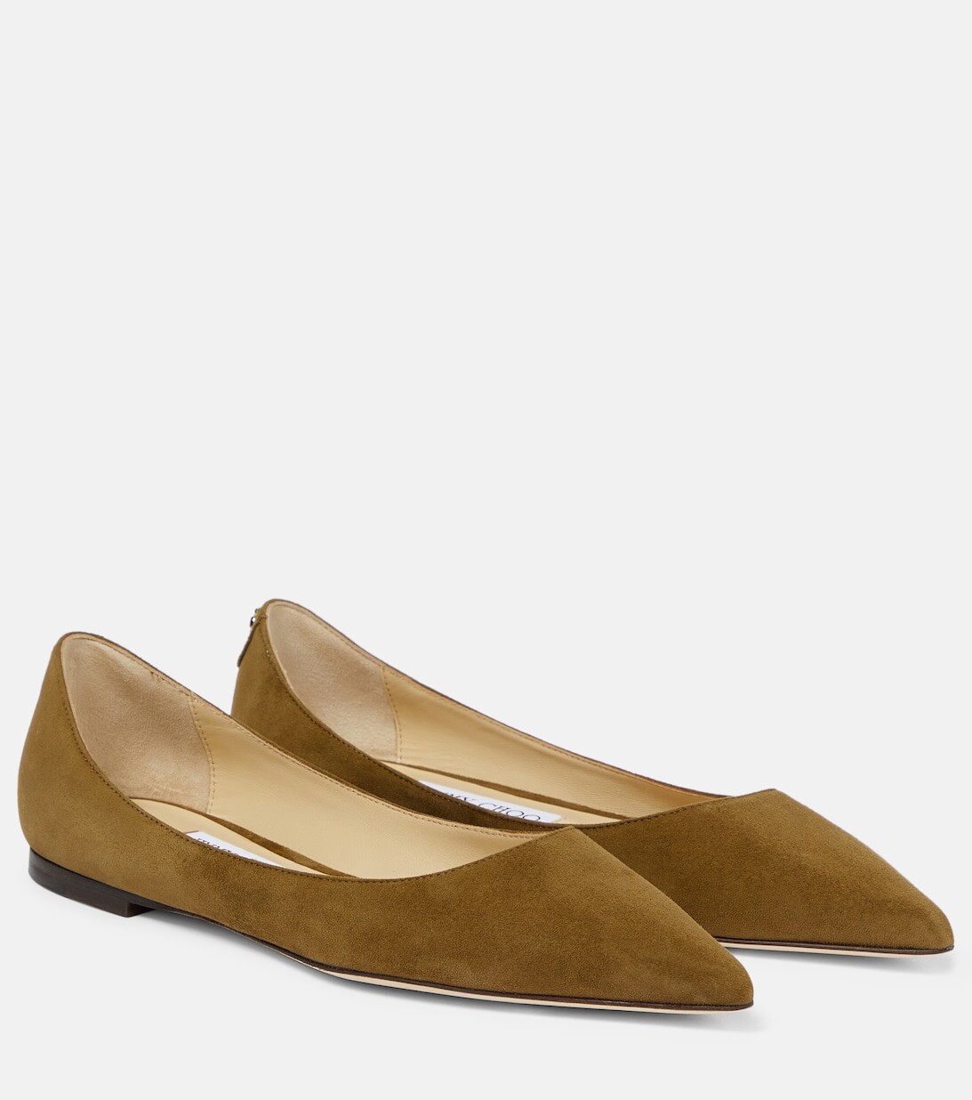 

Кожаные балетки Love Jimmy Choo, зеленый