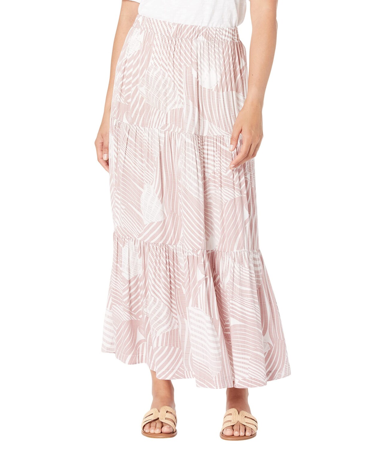 

Юбка Mod-o-doc, Abstract Print Tiered Skirt