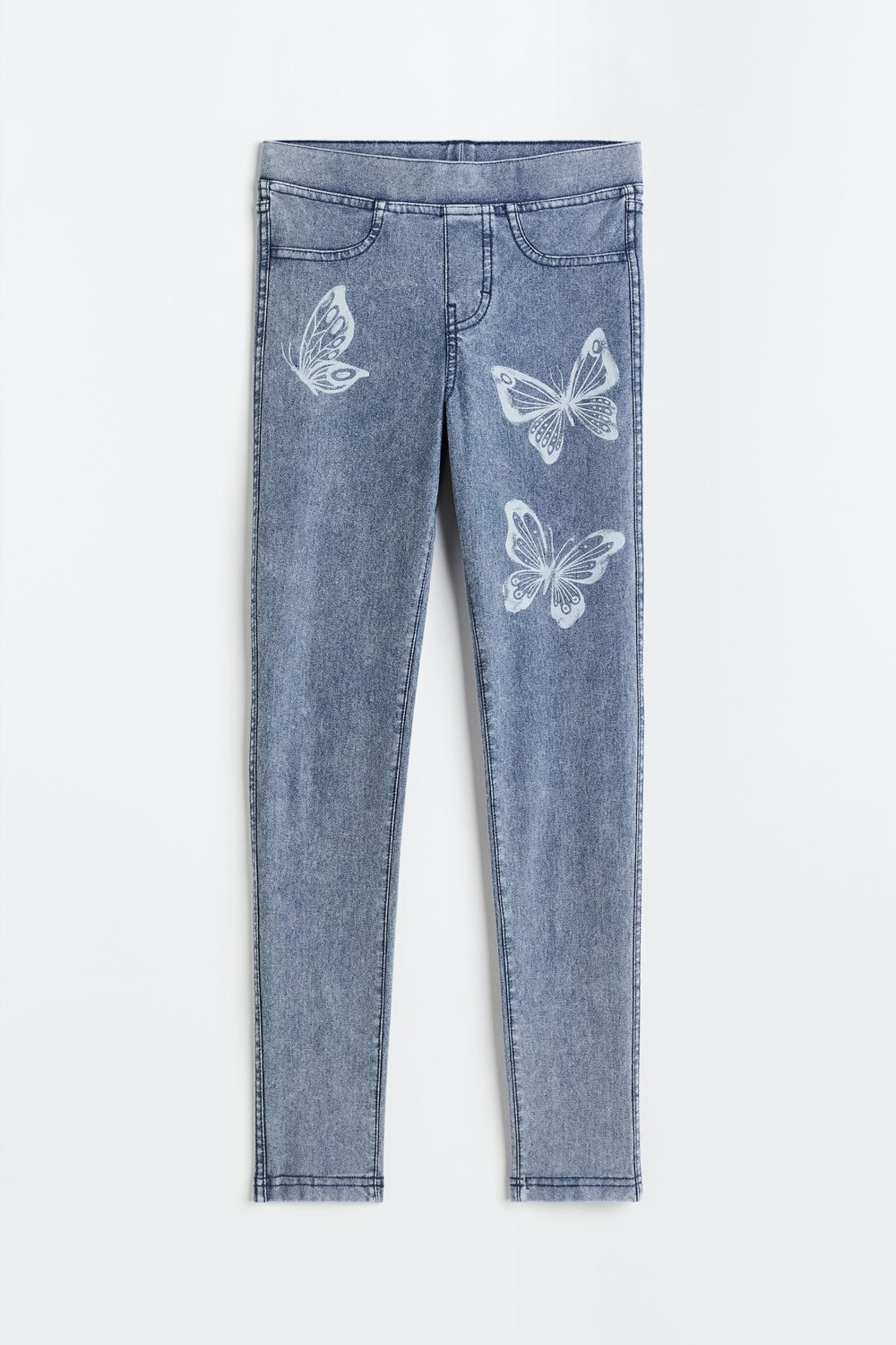 

Треггинсы H&M Kids Butterflies, светло-синий