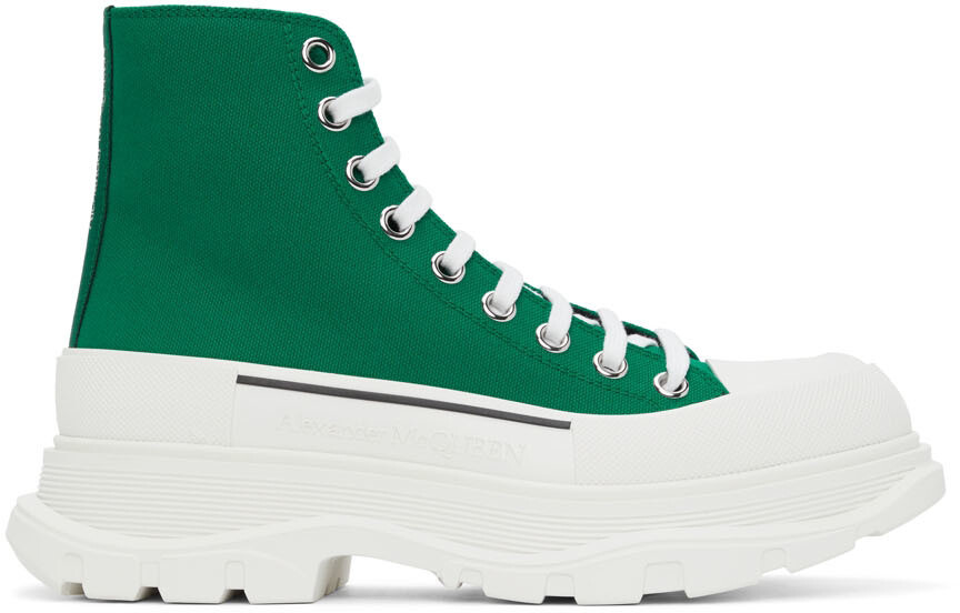 

Зеленые высокие кеды Tread Slick Alexander McQueen