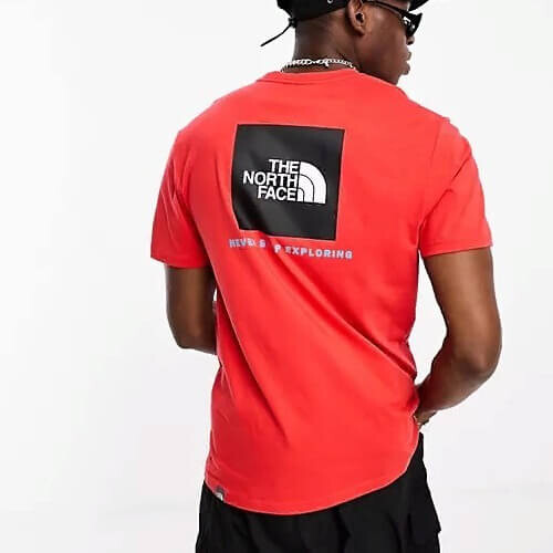 

Футболка с принтом на спине The North Face Redbox Back, красный