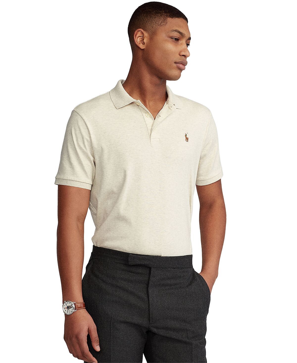 

Мужская рубашка поло классического кроя из мягкого хлопка Polo Ralph Lauren, мульти