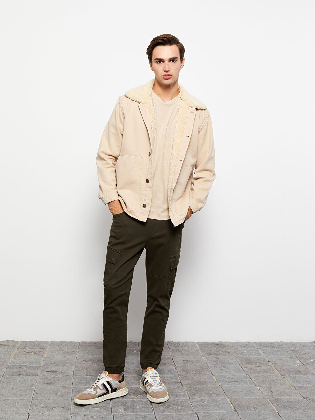 

Мужские брюки-джоггеры Slim Fit из габардина LCW Casual