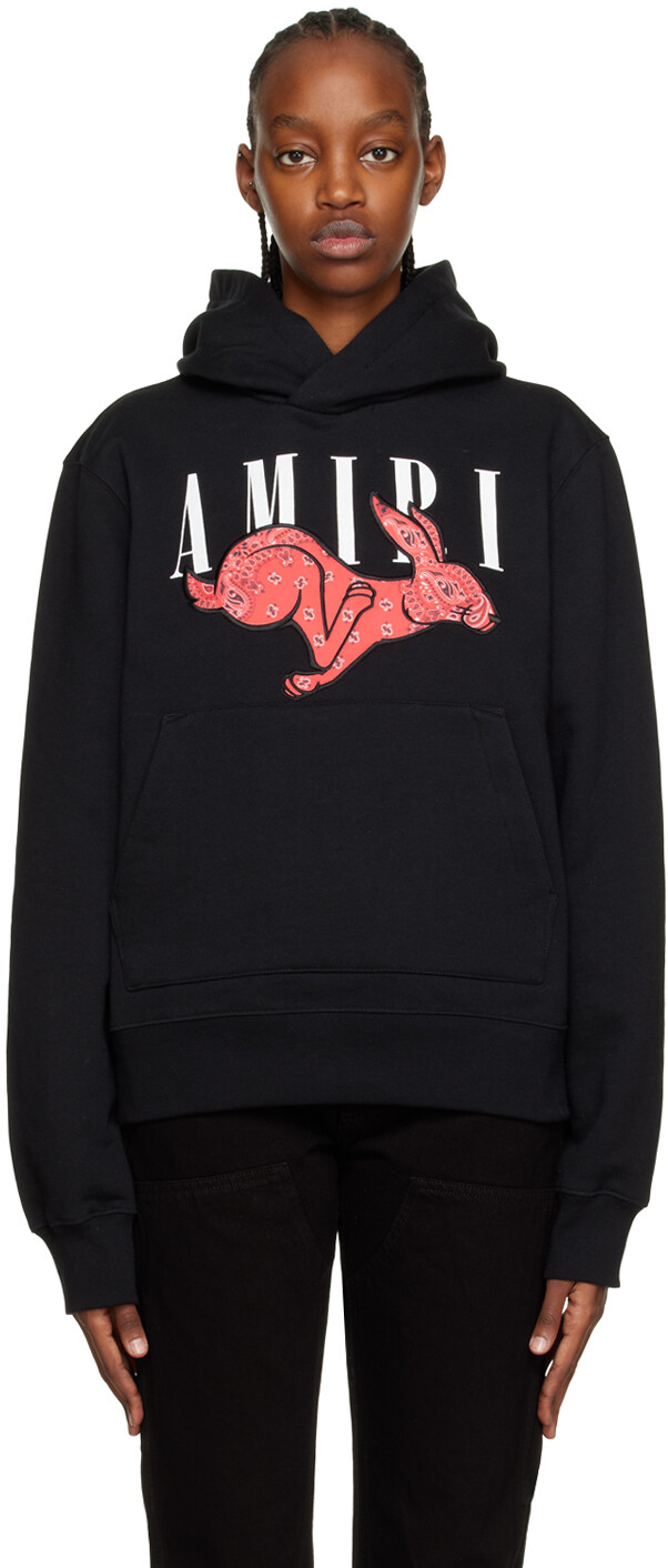 

Толстовка с капюшоном Lunar New Year Rabbit черного цвета AMIRI, Черный