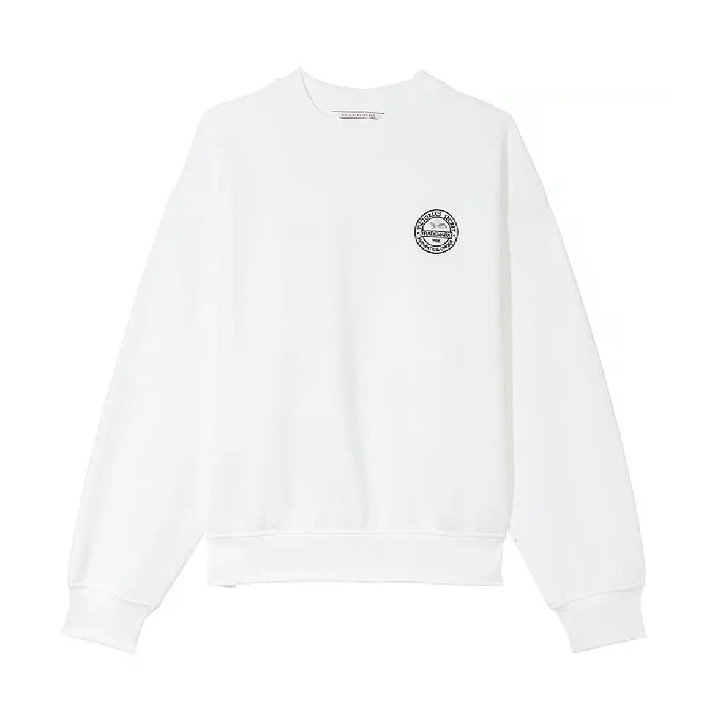 

Свитшот Victoria's Secret Cotton Fleece Oversized, белый