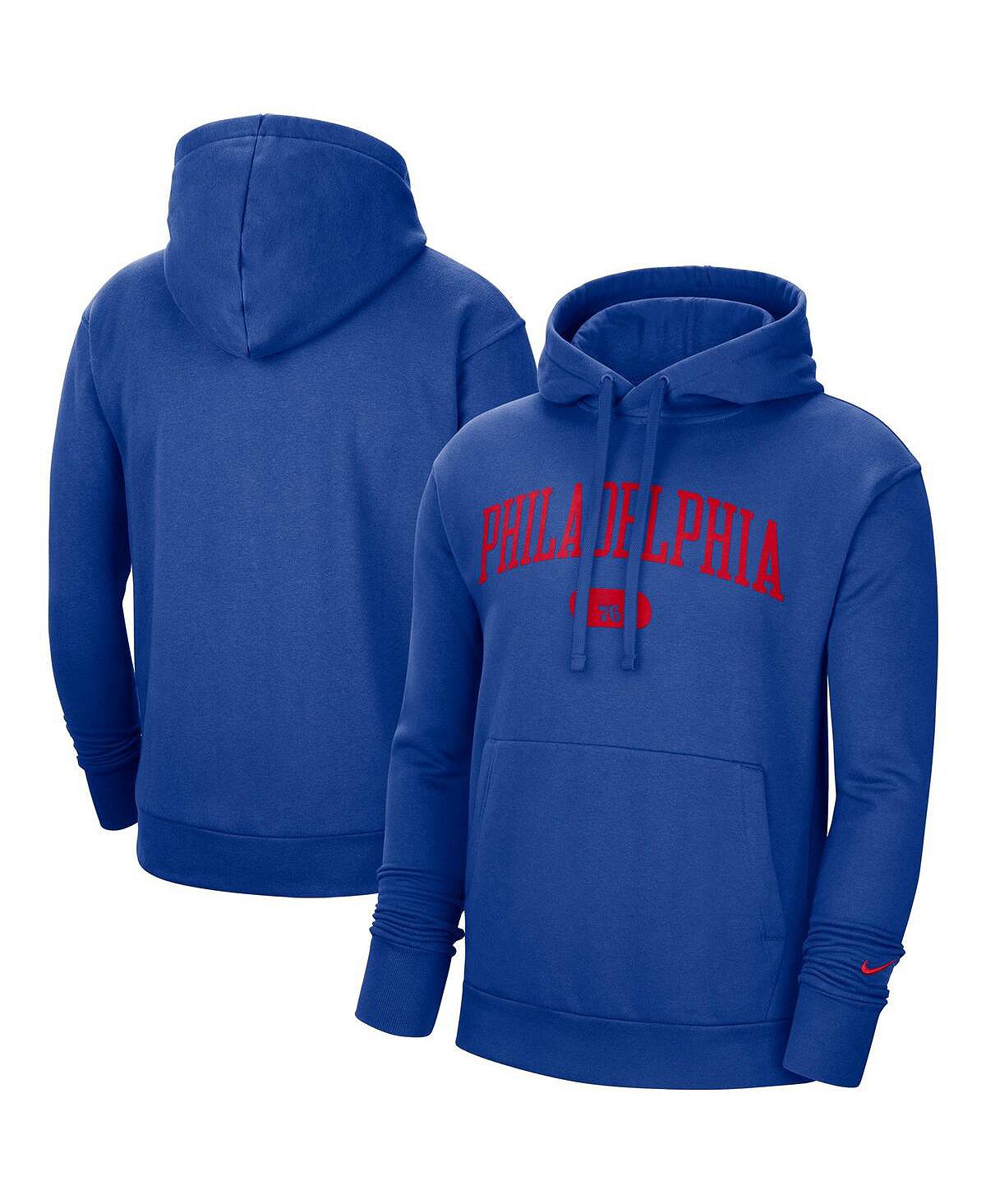Толстовка с капюшоном Nike Royal Philadelphia 76ers Heritage Essential, синий