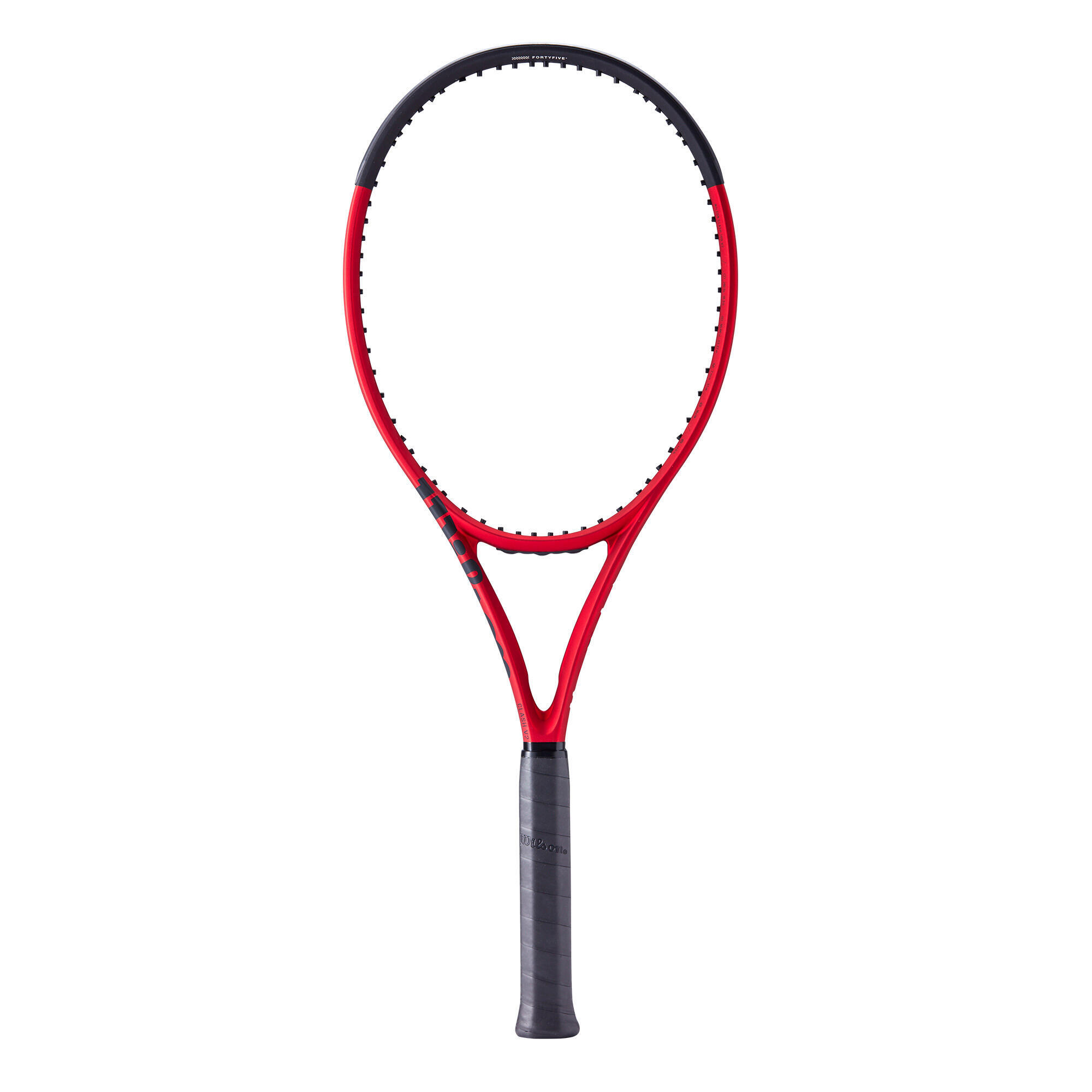Теннисная ракетка Wilson - Clash 100 V2 черная/красная 295 г, красный черный сумка wilson super tour clash 9r v2 0 красный