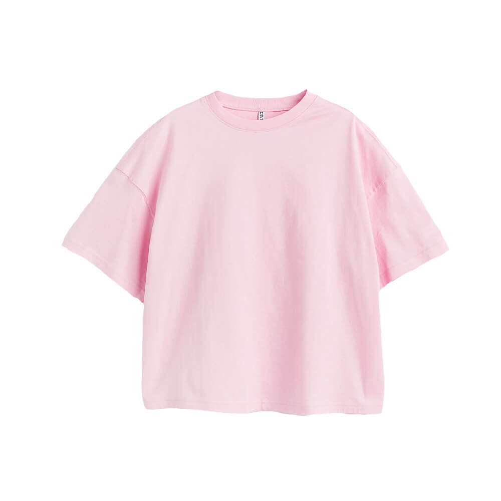 

Футболка H&M Boxy, розовый