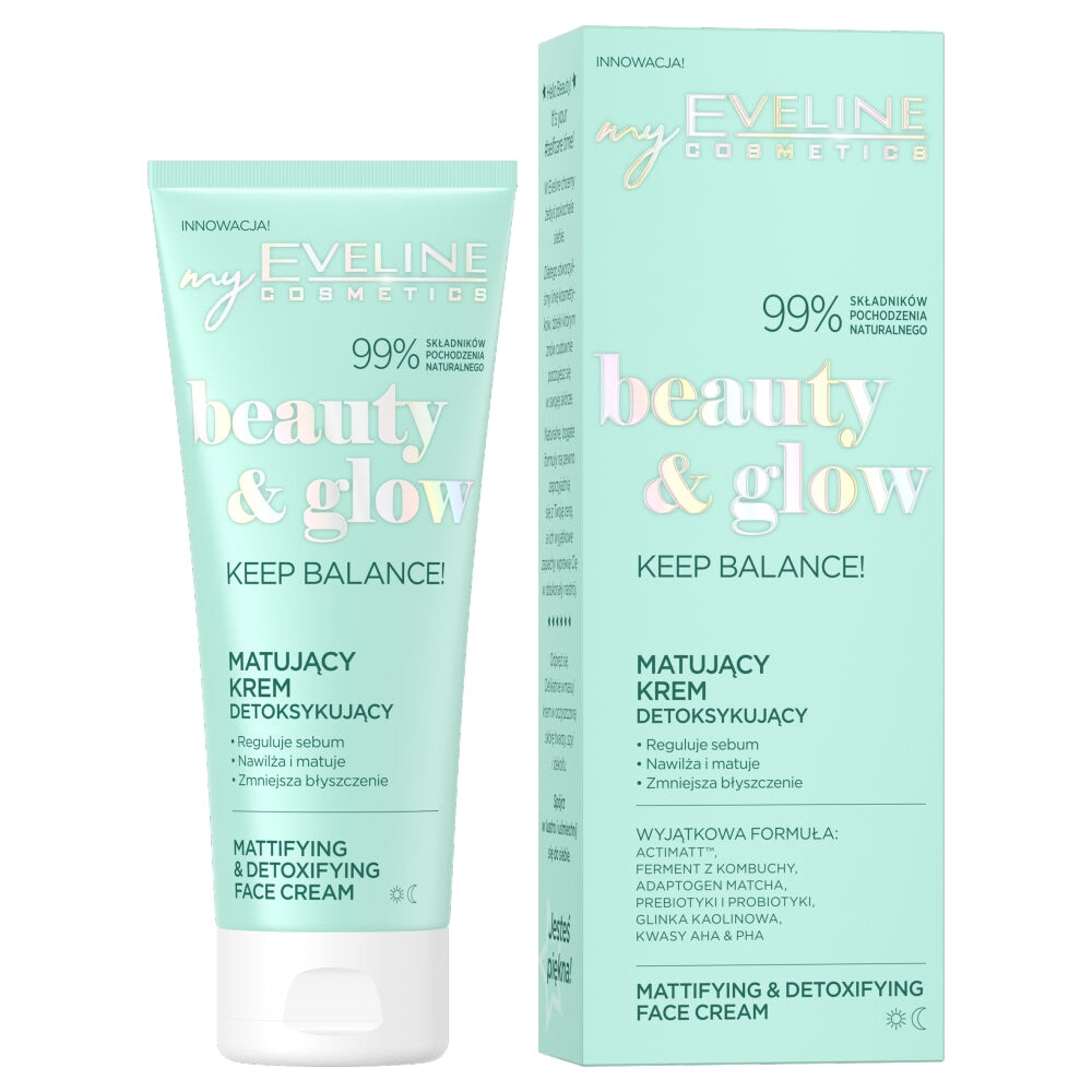 

Eveline Cosmetics Beauty & Glow матирующий детоксицирующий крем 75мл