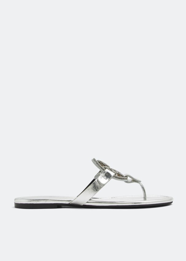 

Сандалии TORY BURCH Miller Pave sandals, серебряный