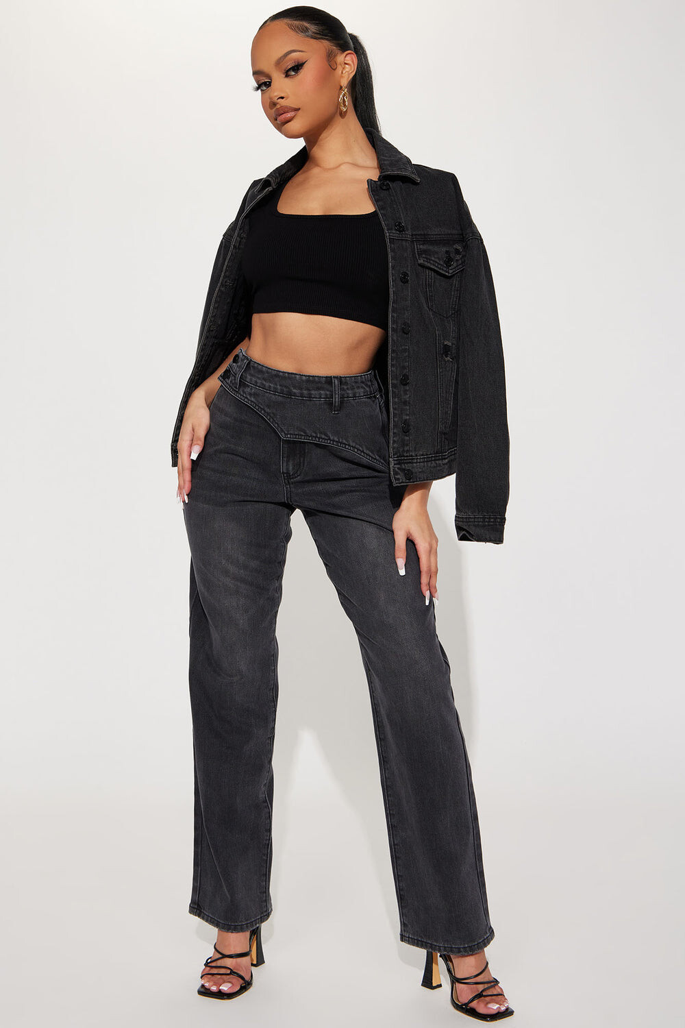 

Джинсы Fashion Nova P138468, черный